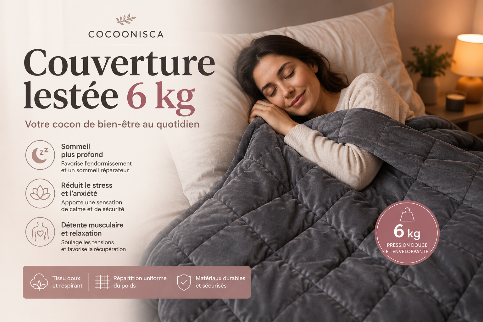Couverture lestée 6kg - guide complet