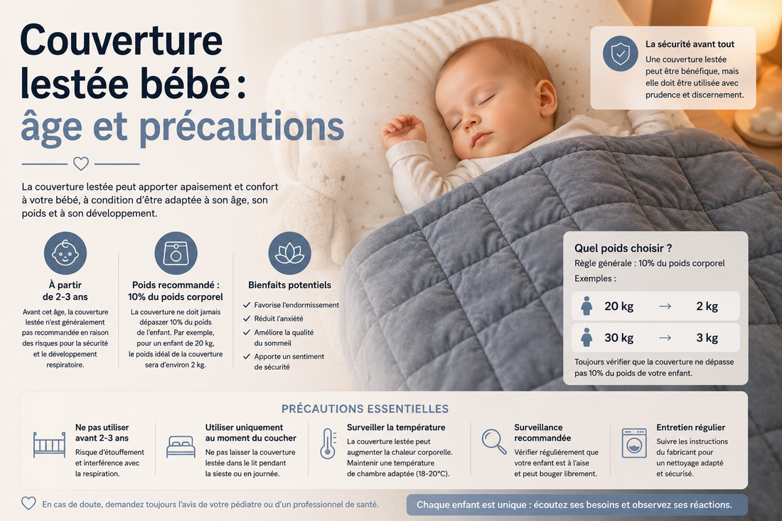 Couverture lestée bébé : âge et précautions 